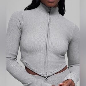 NEW WITH TAG! ALO Seamless Two Tone Rib Jacket